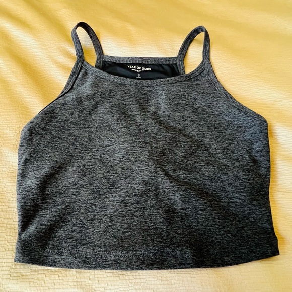 Year of Ours Cindy tank in charcoal (Carbon 38) - Picture 4 of 4